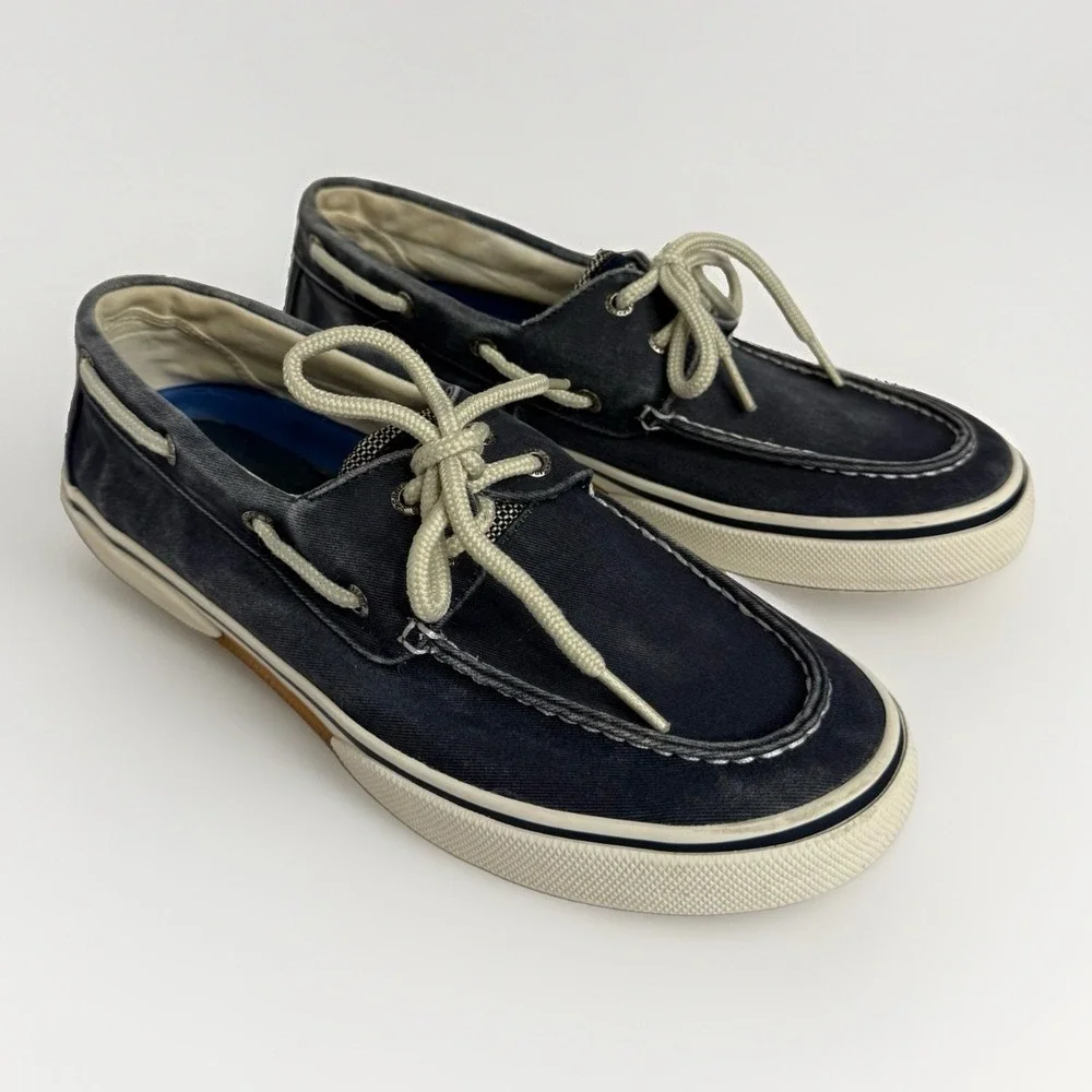 Men's These Are Sperry Top-Sider Boat Shoes Navy Blue Size 9.5